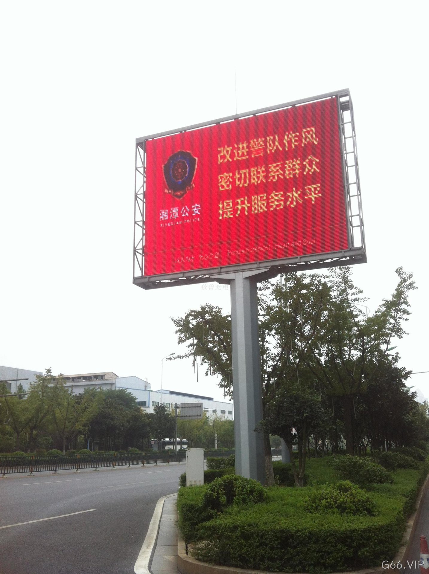 湖南省湘潭市智能交通项目诱导屏展示---G66.VIP
