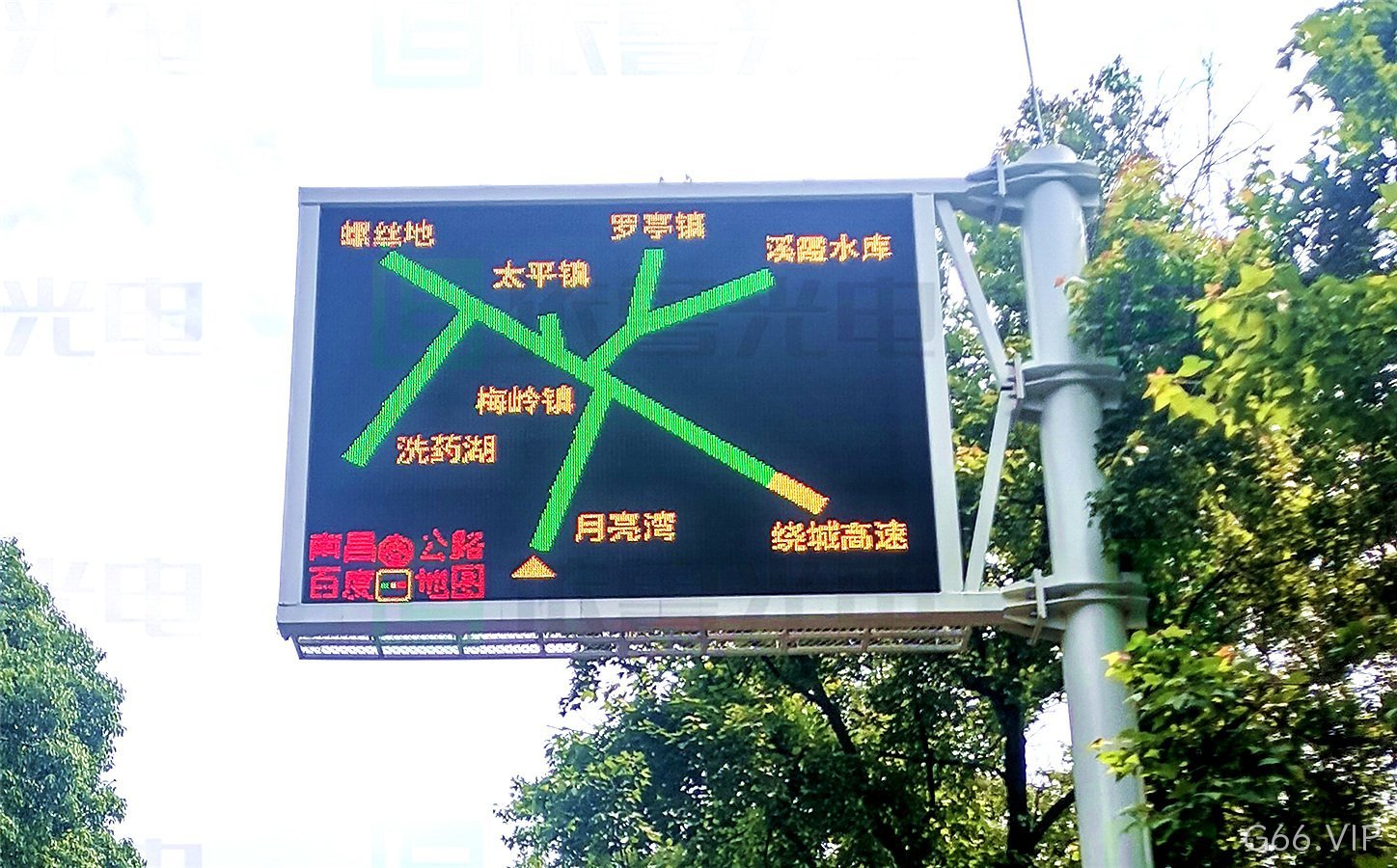 道路诱导屏_堵车诱导屏_城市道路指示屏