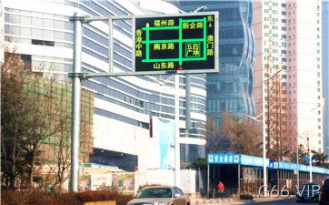 南宁市内智能交通项目诱导屏展示_交通诱导屏的应用_智能交通诱导屏