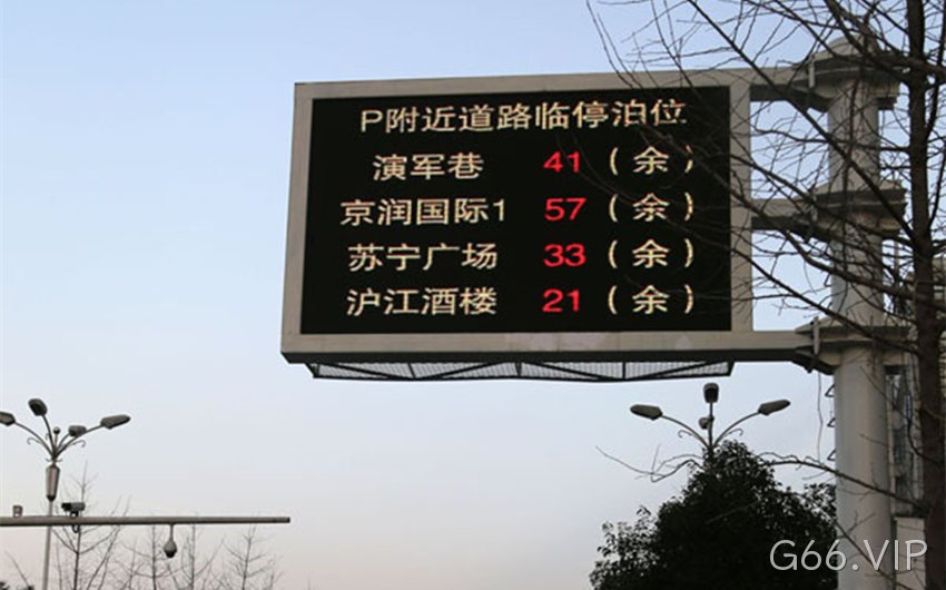 浙江省全点阵停车诱导屏项目案例